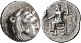 KINGS OF MACEDON. Alexander III ‘the Great’, 336-323 BC. Tetradrachm (Silver, 25 mm, 17.16 g, 7 h), Tarsos, struck under Balakros or Menes, circa 333-...