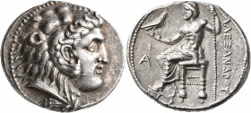 KINGS OF MACEDON. Alexander III ‘the Great’, 336-323 BC. Tetradrachm (Silver, 29 mm, 17.06 g, 11 h), Arados, struck under Ptolemy I as satrap, circa 3...