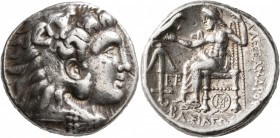 KINGS OF MACEDON. Alexander III ‘the Great’, 336-323 BC. Tetradrachm (Silver, 26 mm, 17.18 g, 1 h), uncertain mint 6A (in Babylonia), struck under Sel...