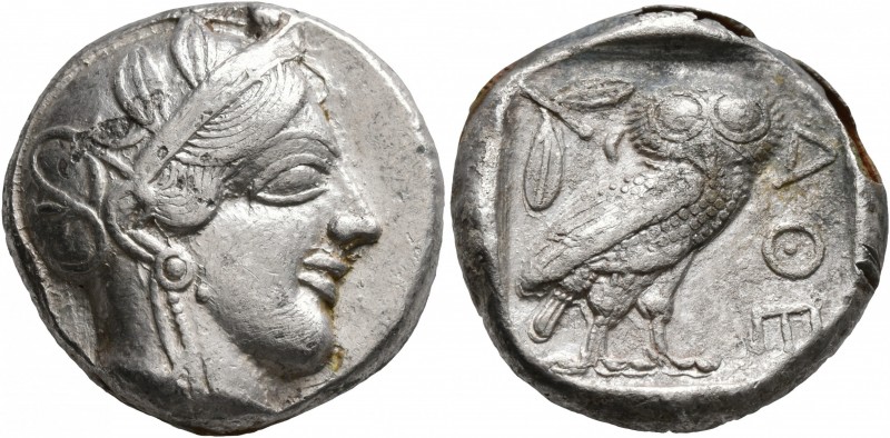 ATTICA. Athens. Circa 430s BC. Tetradrachm (Subaeratus, 23 mm, 15.91 g, 8 h). He...