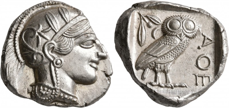 ATTICA. Athens. Circa 430s-420s BC. Tetradrachm (Silver, 26 mm, 17.24 g, 10 h). ...