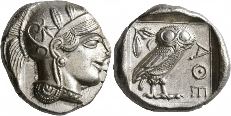 ATTICA. Athens. Circa 430s-420s BC. Tetradrachm (Silver, 27 mm, 17.25 g, 10 h). ...