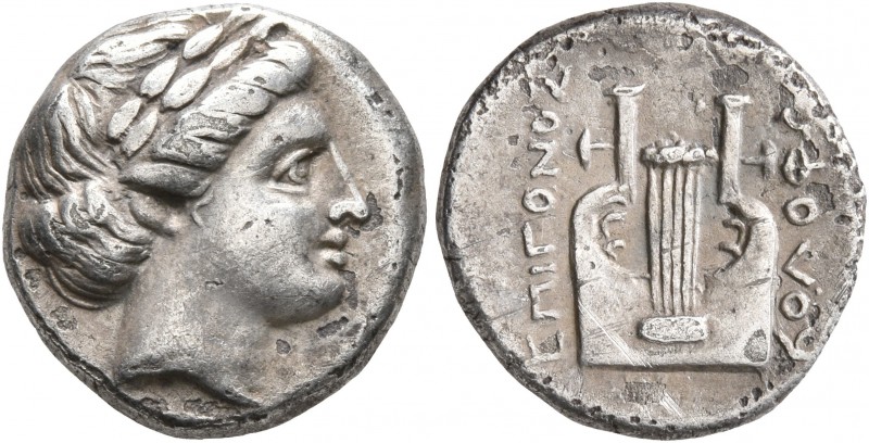 IONIA. Kolophon. Circa 310-294 BC. Drachm (Silver, 14 mm, 3.00 g, 1 h), reduced ...