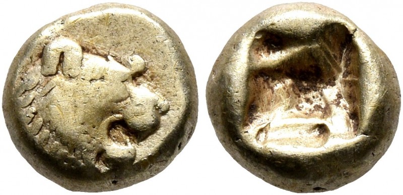 KINGS OF LYDIA. Alyattes II to Kroisos, circa 610-546 BC. Hemihekte – 1/12 State...