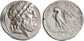 CARIA. Antioch ad Maeandrum. Circa 90/89-65/60 BC. Tetradrachm (Silver, 28 mm, 16.01 g, 12 h), Hermogenes, magistrate. Laureate head of Zeus to right....