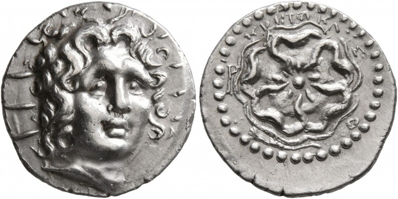 ISLANDS OFF CARIA, Rhodos. Rhodes. Circa 88/42 BC-AD 14. Drachm (Silver, 19 mm, ...