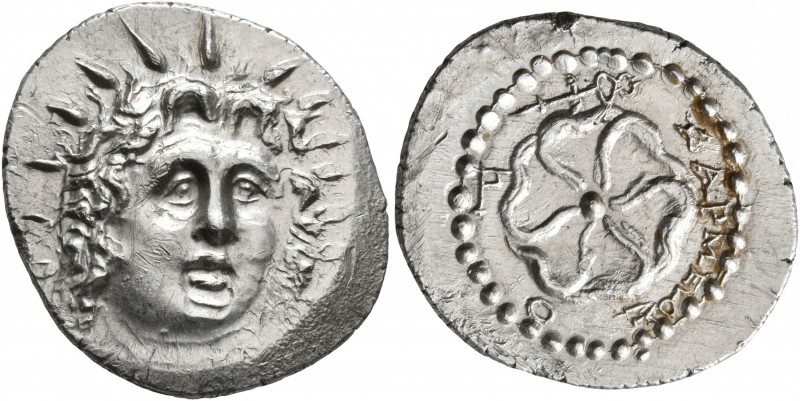 ISLANDS OFF CARIA, Rhodos. Rhodes. Circa 88/42 BC-AD 14. Drachm (Silver, 22 mm, ...