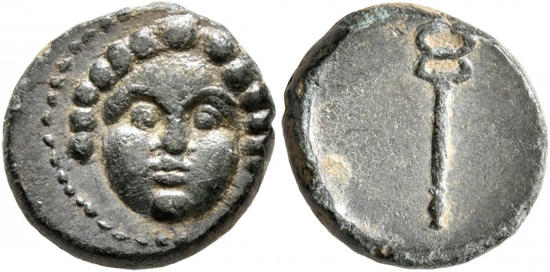 PAMPHYLIA. Aspendos. 2nd-1st century BC. AE (Bronze, 13 mm, 2.37 g, 12 h). Facin...