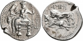 CILICIA. Tarsos. Mazaios, satrap of Cilicia, 361/0-334 BC. Stater (Silver, 25 mm, 10.70 g, 3 h). &#67649;&#67663;&#67659;&#67669;&#67667;&#67654; ('b'...