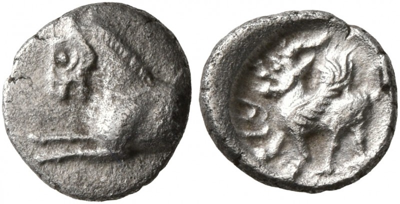 CILICIA. Uncertain. 4th century BC. Hemiobol (Silver, 8 mm, 0.37 g, 1 h). Forepa...