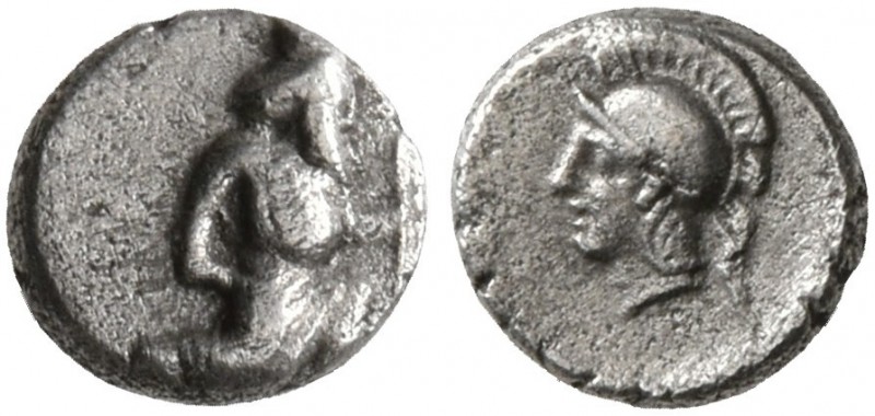 CILICIA. Uncertain. 4th century BC. Tetartemorion (Silver, 5 mm, 0.18 g, 7 h). T...