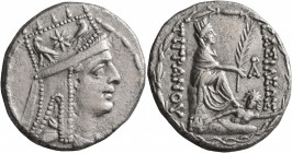 KINGS OF ARMENIA. Tigranes II ‘the Great’, 95-56 BC. Tetradrachm (Silver, 25 mm, 15.34 g, 12 h), Tigranokerta, circa 80-68. Draped bust of Tigranes II...