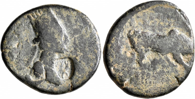 KINGS OF COMMAGENE. Mithradates II, circa 34-20 BC. Oktachalkon (Bronze, 25 mm, ...