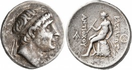 SELEUKID KINGS OF SYRIA. Antiochos I Soter, 281-261 BC. Tetradrachm (Silver, 30 mm, 17.11 g, 1 h), Seleukeia on the Tigris. Diademed head of Antiochos...
