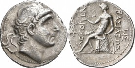 SELEUKID KINGS OF SYRIA. Antiochos II Theos, 261-246 BC. Tetradrachm (Silver, 30 mm, 14.99 g, 2 h), Seleukeia on the Tigris. Diademed head of Antiocho...