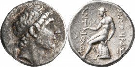 SELEUKID KINGS OF SYRIA. Antiochos II Theos, 261-246 BC. Tetradrachm (Silver, 28 mm, 17.06 g, 1 h), Antioch subsidiary mint. Diademed head of Antiocho...