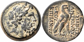 SELEUKID KINGS OF SYRIA. Antiochos IV Epiphanes, 175-164 BC. AE (Bronze, 32 mm, 32.85 g, 1 h), 'Egyptianizing' series, Antiochia on the Orontes, 169-1...