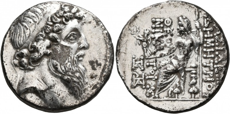 SELEUKID KINGS OF SYRIA. Demetrios II Nikator, second reign, 129-126/5 BC. Tetra...