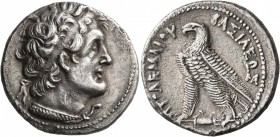 PTOLEMAIC KINGS OF EGYPT. Ptolemy VI Philometor, first reign, 180-164 BC. Tetradrachm (Silver, 27 mm, 12.14 g, 11 h), Alexandria, circa 180-170. Diade...
