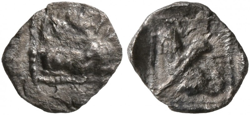 SAMARIA. 'Middle Levantine' Series. Circa 375-333 BC. Hemiobol (Silver, 7 mm, 0....