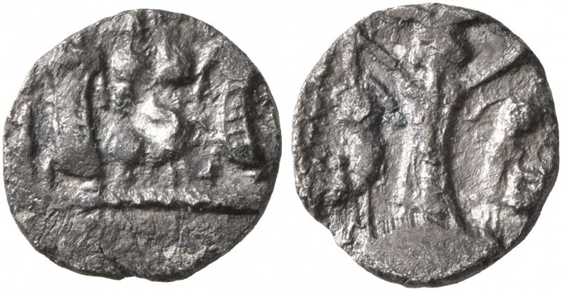 SAMARIA. 'Middle Levantine' Series. Circa 375-333 BC. Obol (Silver, 9 mm, 0.35 g...