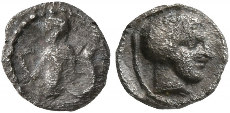 SAMARIA. 'Middle Levantine' Series. Circa 375-333 BC. Hemiobol (Silver, 7 mm, 0....