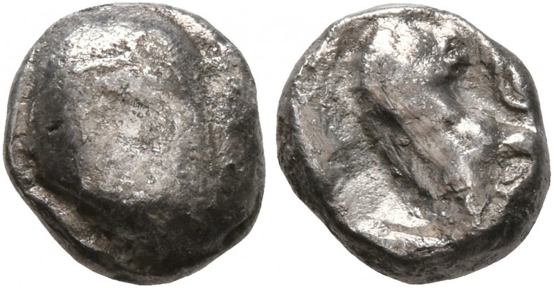 EDOM (IDUMAEA). 4th century BC. Obol (Silver, 8 mm, 0.84 g). Head of Athena to r...