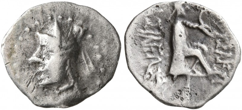 KINGS OF PARTHIA. Phriapatios to Mithradates I, circa 185-132 BC. Obol (Silver, ...