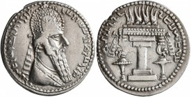 SASANIAN KINGS. Ardashir I, 223/4-240. Drachm (Silver, 23 mm, 3.62 g, 3 h), Mint C (Ktesiphon), circa 226/7-228/230. MZDYSN BGY 'RTHŠTR MRKAN MRKA 'YR...