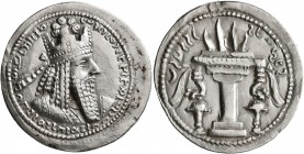 SASANIAN KINGS. Ardashir I, 223/4-240. Drachm (Silver, 28 mm, 4.21 g, 3 h), Mint C (Ktesiphon), circa 233/4-238/9. MZDYSN BGY 'RTHŠTR MRKAN MRKA 'YR'N...