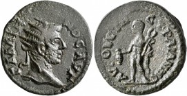 THRACE. Augusta Traiana. Gallienus, 253-268. Tetrassarion (Bronze, 25 mm, 10.52 g, 1 h). ΓΑΛΛΙΗΝΟC ΑΥΓ Radiate head of Gallienus to right. Rev. ΑΥΓΟΥC...