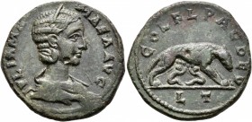 THRACE. Deultum. Julia Mamaea, Augusta, 222-235. AE (Orichalcum, 24 mm, 7.54 g, 7 h). IVLIA MAMAEA AVG Diademed and draped bust of Julia Mamaea to rig...
