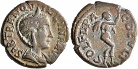 THRACE. Deultum. Tranquillina, Augusta, 241-244. AE (Orichalcum, 22 mm, 8.30 g, 7 h). SAB TRANQVILLINA AVG Diademed and draped bust of Tranquillina to...