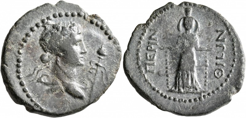 THRACE. Perinthus. Pseudo-autonomous issue. AE (Bronze, 25 mm, 7.18 g, 1 h), tim...