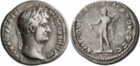 PONTUS. Amisus. Hadrian, 117-138. Drachm (Silver, 19 mm, 2.91 g, 7 h), CY 166 = 134/5. ΑΥΤ ΚΑΙ ΤΡΑ ΑΔΡΙΑΝΟϹ ϹЄΒ Π Π ΥΠ Γ Laureate head of Hadrian to r...