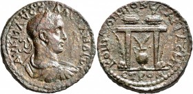 PONTUS. Neocaesarea. Severus Alexander, 222-235. AE (Orichalcum, 31 mm, 14.82 g, 1 h), CY 171 = 234/5. ΑΥ Κ Μ ΑY СЄ ΑΛЄΞΑΝΔΡΟС Laureate, draped and cu...