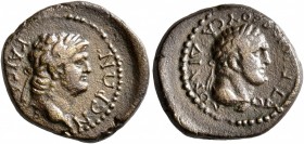 LYDIA. Sardis. Nero, 54-68. Hemiassarion (Bronze, 16 mm, 3.16 g, 11 h), Ti. Claudius Mnaseas, magistrate. ΝЄΡΩΝ•ΚΑΙCΑ[Ρ] Laureate head of Nero to righ...