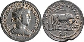 PISIDIA. Antiochia. Gordian III, 238-244. 'Sestertius' (Bronze, 34 mm, 24.83 g, 7 h). IMP CAES M ANT GORDIANVS AVG Laureate, draped and cuirassed bust...