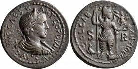 PISIDIA. Antiochia. Gordian III, 238-244. 'Sestertius' (Bronze, 34 mm, 24.52 g, 7 h). IMP CAES M ANT GORDIANVS AVG Laureate, draped and cuirassed bust...