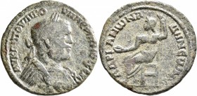 CILICIA. Adana. Valerian I, 253-260. Tetrassarion (Bronze, 30 mm, 14.21 g, 7 h). AY KAI ΠOY ΛIK OYAΛЄPIANOC CЄB Laureate and cuirassed bust of Valeria...