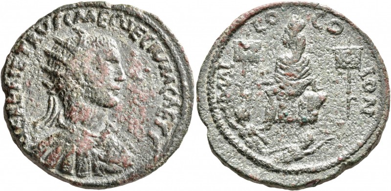 CILICIA. Mallus. Herennius Etruscus, as Caesar, 249-251. Hexassarion (Bronze, 31...