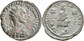 CILICIA. Mallus. Herennius Etruscus, as Caesar, 249-251. Hexassarion (Bronze, 31 mm, 17.78 g, 7 h). HEREN ETRVSC MES DECIVM CAESS (sic!) Radiate, drap...