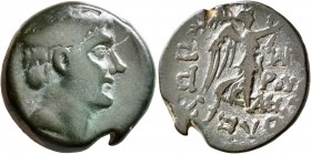 CILICIA. Pompeiopolis. Pseudo-autonomous issue. AE (Bronze, 21 mm, 8.07 g, 12 h), time of Pompey 'the Great' (66-48 BC) or somewhat later. Bare head o...