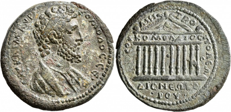 CILICIA. Tarsus. Commodus, 177-192. Hexassarion (Bronze, 33 mm, 19.79 g, 12 h). ...