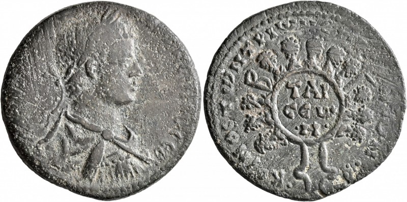 CILICIA. Tarsus. Caracalla, 198-217. Tetrassarion (Bronze, 31 mm, 15.00 g, 12 h)...