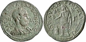 CILICIA. Tarsus. Balbinus, 238. Hexassarion (Bronze, 38 mm, 28.06 g, 7 h). ΑΥΤ ΚЄC ΚЄΛ ΒΑΛΒЄΙΝΟC CЄΒ / Π - Π Laureate, draped and cuirassed bust of Ba...