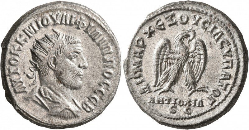 SYRIA, Seleucis and Pieria. Antioch. Philip I, 244-249. Tetradrachm (Billon, 26 ...