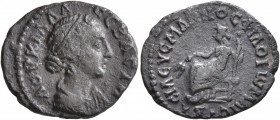 MESOPOTAMIA. Edessa. Lucilla, Augusta, 164-182. Drachm (Silver, 19 mm, 2.25 g, 7 h), struck under under Ma' nu VIII Philoromaios (167-179), 167-169. Λ...