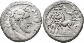 EGYPT. Alexandria. Antoninus Pius, 138-161. Tetradrachm (Billon, 23 mm, 12.82 g, 12 h), RY 7 = 143/4. ΑΝΤ[ωΝΙΝΟϹ ϹЄΒ Є]ΥϹЄΒ Laureate head of Antoninus...