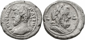 EGYPT. Alexandria. Marcus Aurelius, 161-180. Tetradrachm (Billon, 25 mm, 12.32 g, 1 h), RY 4 = 163/4. Μ ΑΥΡΗ ΑΝΤΩΝΙΝΟC Laureate head of Marcus Aureliu...